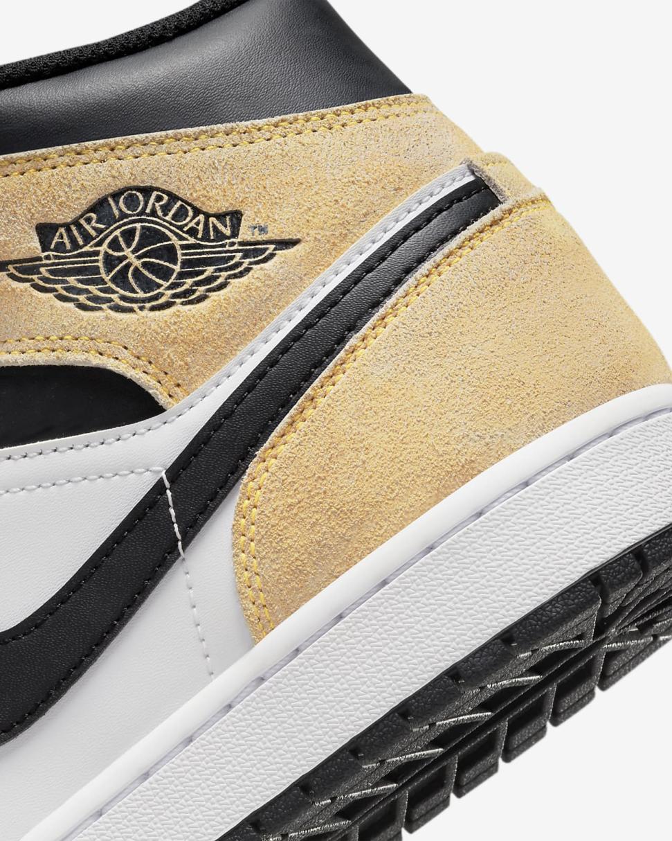 Air Jordan 1 Mid SE Magic Ember/White/Black/Sundial | Mens Nike First Day Kicks