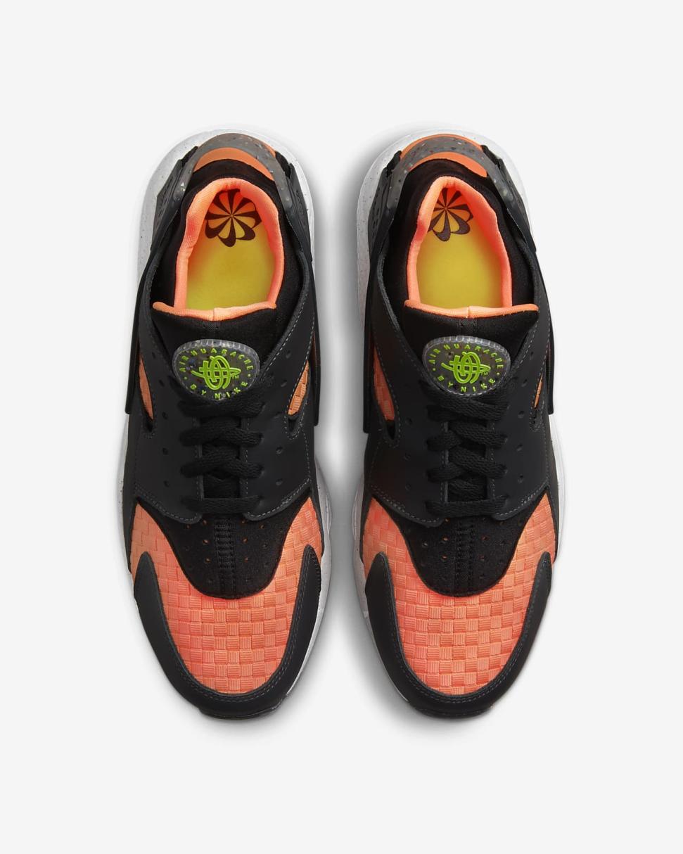 Nike Air Huarache Crater Premium Anthracite/Atomic Orange/White/Black | Mens Nike Lifestyle