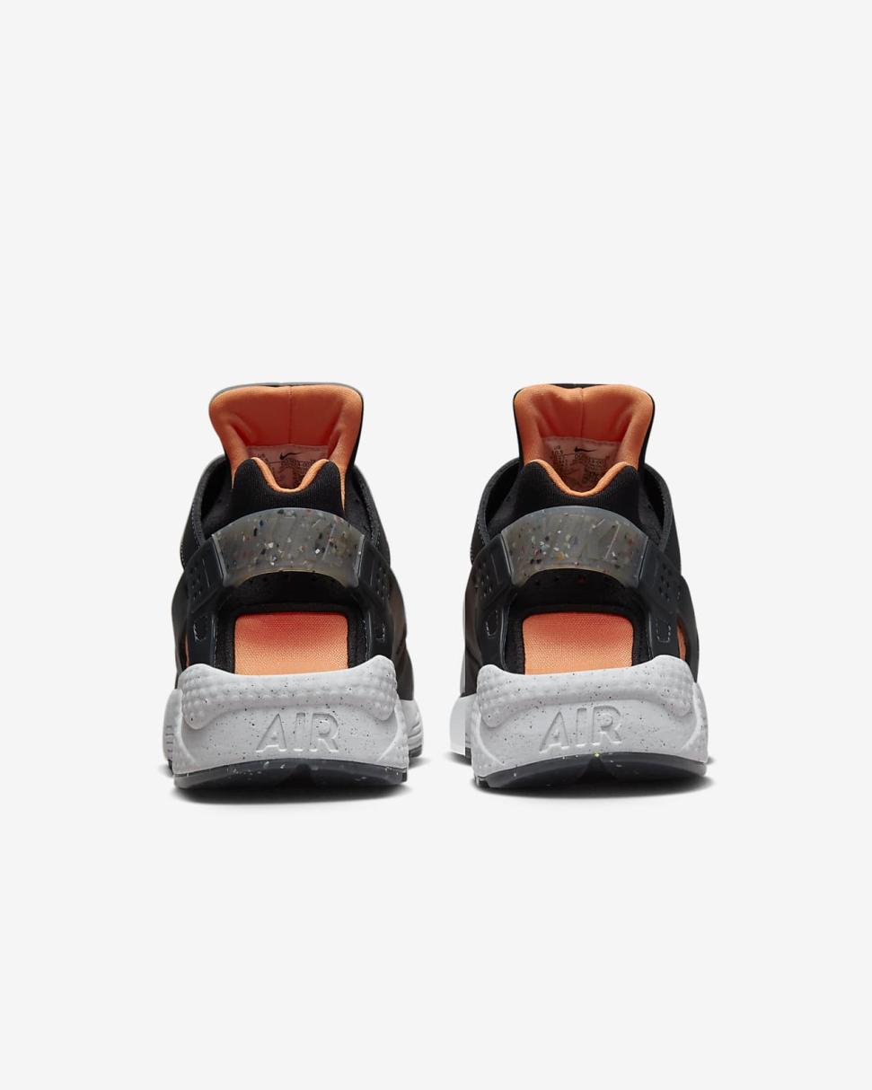 Nike Air Huarache Crater Premium Anthracite/Atomic Orange/White/Black | Mens Nike Lifestyle