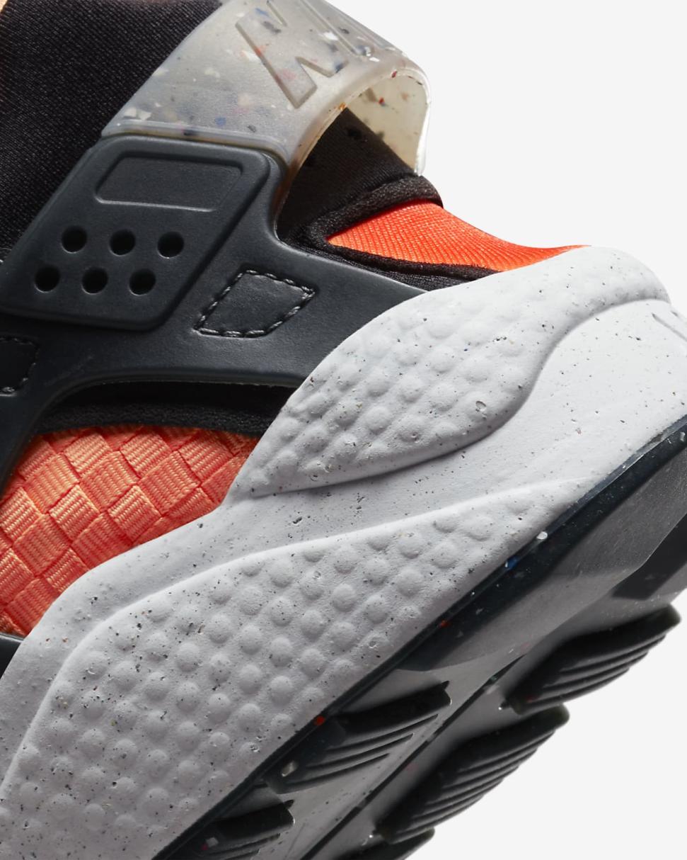 Nike Air Huarache Crater Premium Anthracite/Atomic Orange/White/Black | Mens Nike Lifestyle