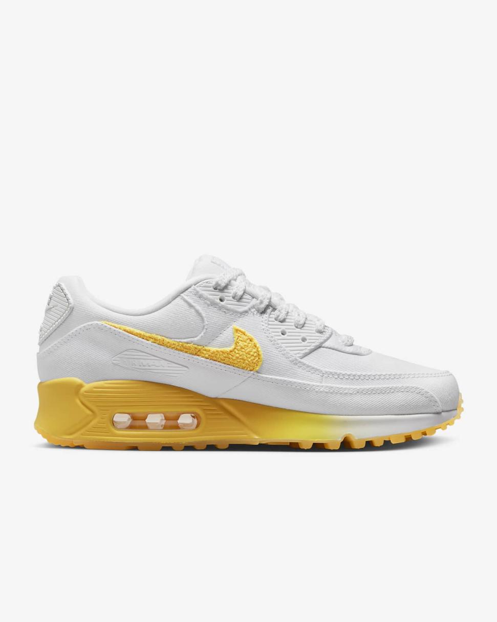 Nike Air Max 90 SE White/Alabaster/Sail/Citron Pulse | Womens Nike Lifestyle