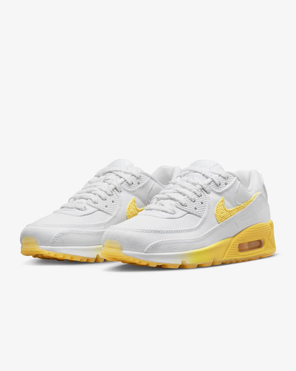 Nike Air Max 90 SE White/Alabaster/Sail/Citron Pulse | Womens Nike Lifestyle