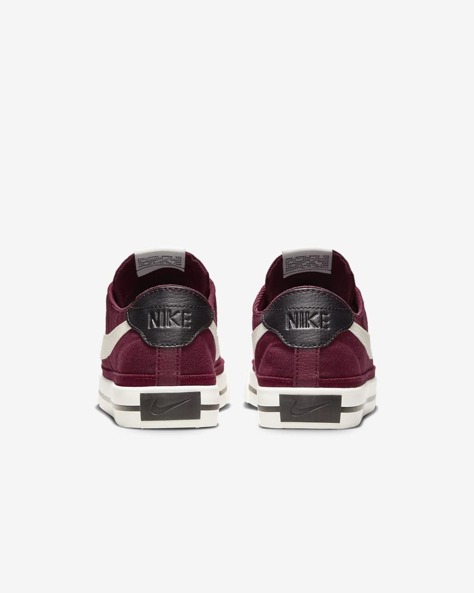 Nike Court Legacy Canvas Dark Beetroot/Dark Beetroot/Black/Sail | Mens Nike Lifestyle