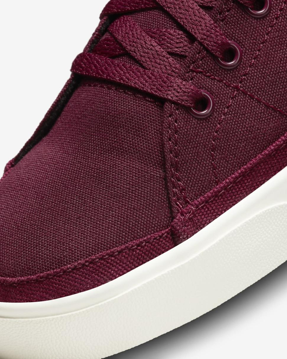 Nike Court Legacy Canvas Dark Beetroot/Dark Beetroot/Black/Sail | Mens Nike Lifestyle