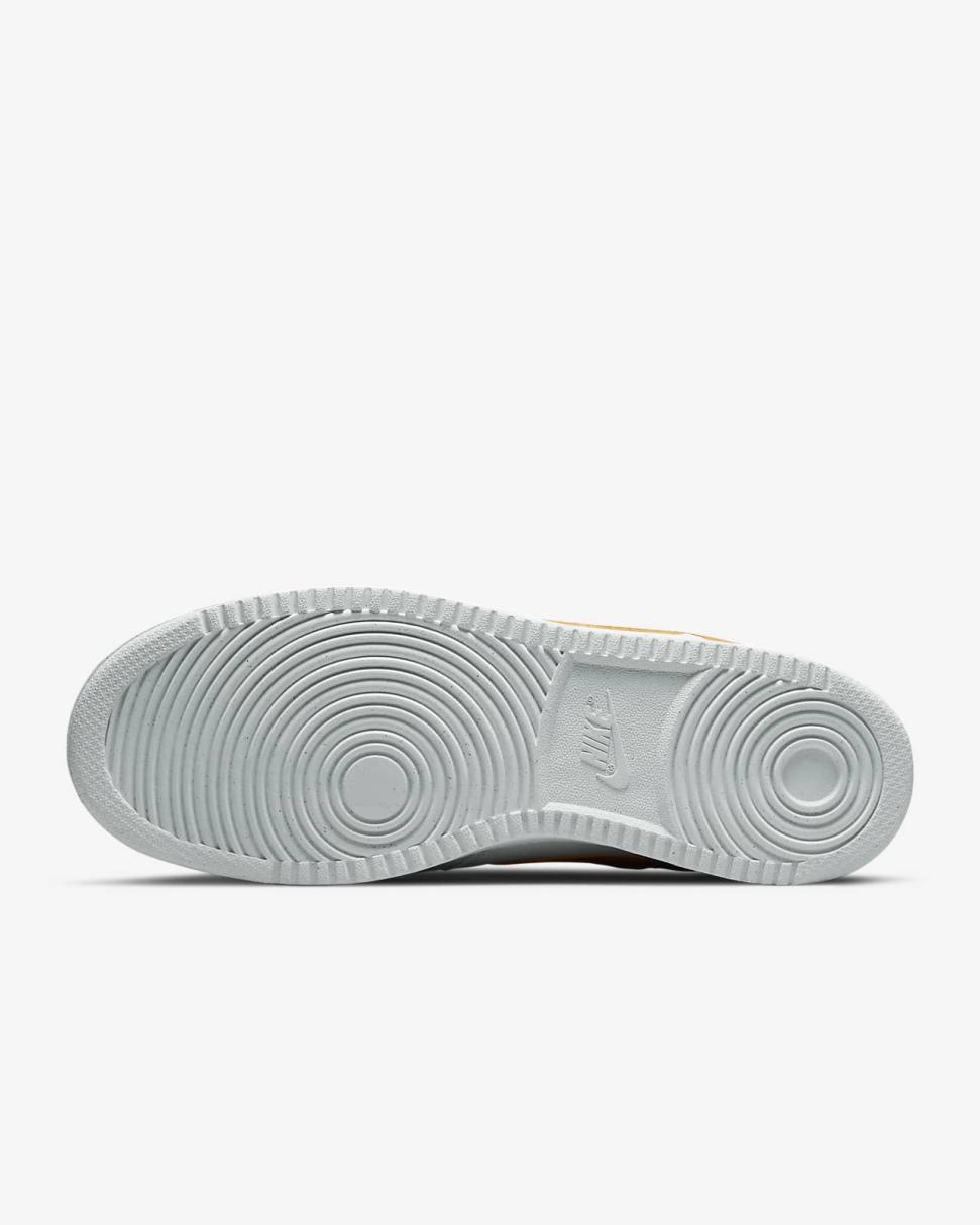 Nike Court Vision Low Next Nature Sail/Sail/Vivid Green/Hot Curry | Mens Nike First Day Kicks