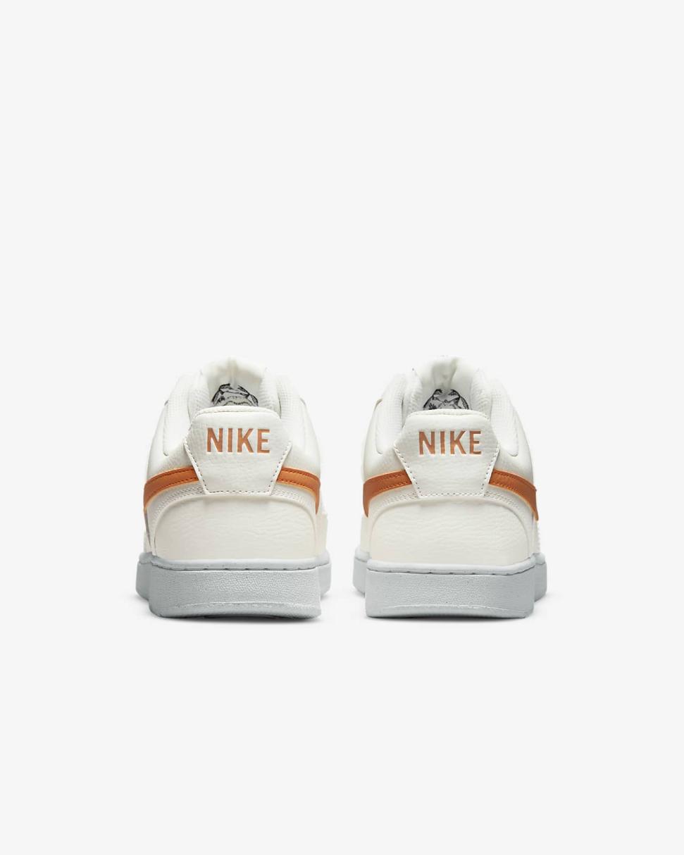 Nike Court Vision Low Next Nature Sail/Sail/Vivid Green/Hot Curry | Mens Nike First Day Kicks